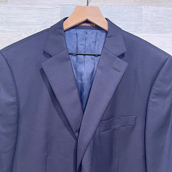 Peter Millar Wool Blazer Sport Coat Navy Blue Two Button Mens 42R 42 Regular - Picture 2 of 8